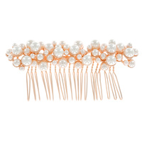 SIMULATED PEARL BRIDAL HAIR COMB