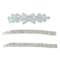 3-PIECE CRYSTAL CLUSTER BRIDAL BOBBY PIN SET