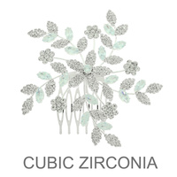 FORAL SPRIG CZ HAIR COMB