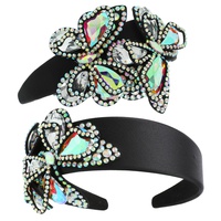 BUTTERFLY CRYSTAL GEMSTONE EMBELLISHED HEADBAND