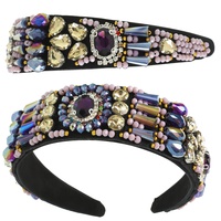 BAROQUE CRYSTAL GEMSTONE EMBELLISHED HEADBAND