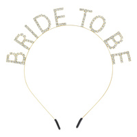 CRYSTAL RHINESTONE " BRIDE TO BE"  HEADBAND BRIDAL  WEDDING BACHELORETTE PARTY