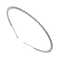 1 LINE SPARKLING CRYSTAL RHINESTONE HEADBAND  WEDDING BRIDAL BRIDE TO BE