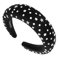 THICK CUSHION FASHION HEADBAND WITH RHINESTONE & STARS
