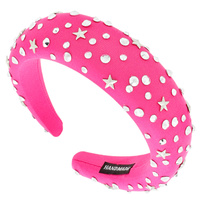 THICK CUSHION FASHION HEADBAND WITH RHINESTONE & STARS