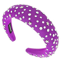 THICK CUSHION FASHION HEADBAND WITH RHINESTONE & STARS