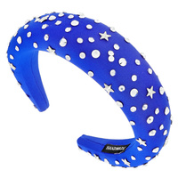 THICK CUSHION FASHION HEADBAND WITH RHINESTONE & STARS