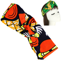 AFRICAN PRINT KNOTTED HEADWRAP TURBAN
