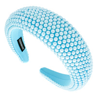 RUNWAY HIGH FASHION TRENDY PEARL THICK HEADBAND