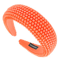 RUNWAY HIGH FASHION TRENDY PEARL THICK HEADBAND