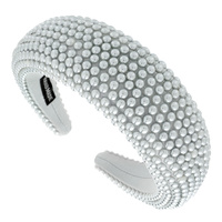 RUNWAY HIGH FASHION TRENDY PEARL THICK HEADBAND