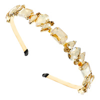 MULTI SIZE GEM STONE METAL HEADBAND