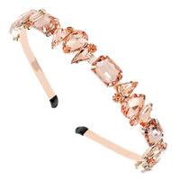 MULTI SIZE GEM STONE METAL HEADBAND