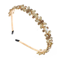 FLORAL MARQUISE CRYSTAL STONE JEWELED HEADBAND