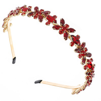 FLORAL MARQUISE CRYSTAL STONE JEWELED HEADBAND