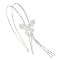 RHINESTONE BUTTERFLY TASSEL HEADBAND