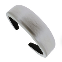 STATEMENT PATENT FAUX VEGAN LEATHER SOLID COLOR HEADBAND