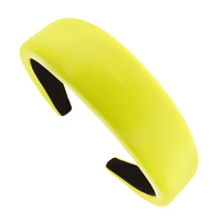 STATEMENT PATENT FAUX VEGAN LEATHER SOLID COLOR HEADBAND