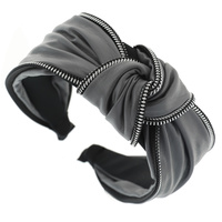 FAUX LEATHER KNOT HEADBAND