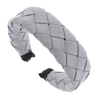 CASUAL BRAIDED FAUX VEGAN LEATHER  HEADBAND