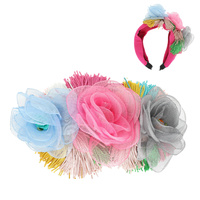 MESH ROSE BOUQUET HEADBAND