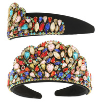 JEWEL EMBELLISHED CROWN-SHAPED HEADBAND