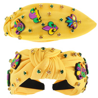 MARDI GRAS THEME JEWELED HEADBAND