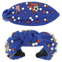JEWELED AMERICAN FLAG HEADBAND