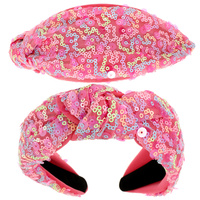 COLORFUL SEQUINS MESH HEADBAND