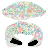 COLORFUL SEQUINS MESH HEADBAND