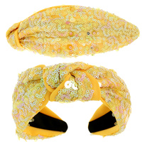 COLORFUL SEQUINS MESH HEADBAND