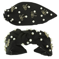 LONG TAIL BOW THEME JEWELED HEADBAND