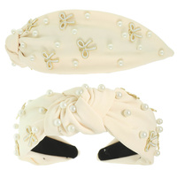 LONG TAIL BOW THEME JEWELED HEADBAND