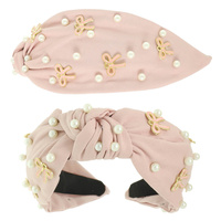 LONG TAIL BOW THEME JEWELED HEADBAND