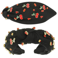 CHERRY THEME JEWELED HEADBAND