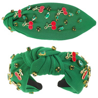 CHERRY THEME JEWELED HEADBAND