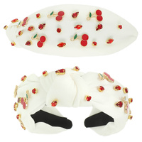 CHERRY THEME JEWELED HEADBAND