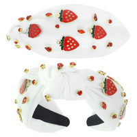 STRAWBERRY THEME JEWELED HEADBAND
