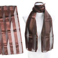 SATIN STRIPE WREATH NECKERCHIEF SCARF
