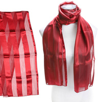 SATIN STRIPE WREATH NECKERCHIEF SCARF