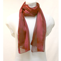 Satin And Chiffon Striped Scarf Hg7000By