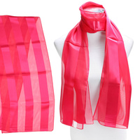SATIN STRIPE WREATH NECKERCHIEF SCARF
