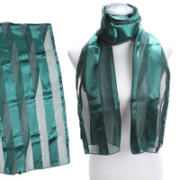 SATIN STRIPE WREATH NECKERCHIEF SCARF