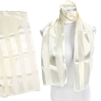 SATIN STRIPE WREATH NECKERCHIEF SCARF