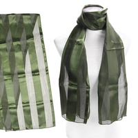 SATIN STRIPE WREATH NECKERCHIEF SCARF