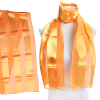 SATIN STRIPE WREATH NECKERCHIEF SCARF