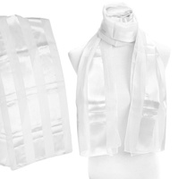 SATIN STRIPE WREATH NECKERCHIEF SCARF