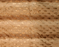 Furry Patches Scarf With Fringe Hg7305Dz