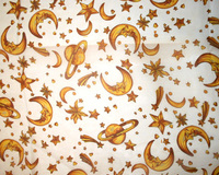 Chiffon Scarf With Moon Stars And Planet Pattern Print Hg7316Dz