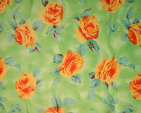 Chiffon Scarf With Roses Pattern Print Hg7317Dz